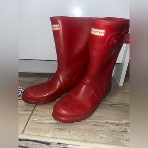 Hunter Original Short Red Boots